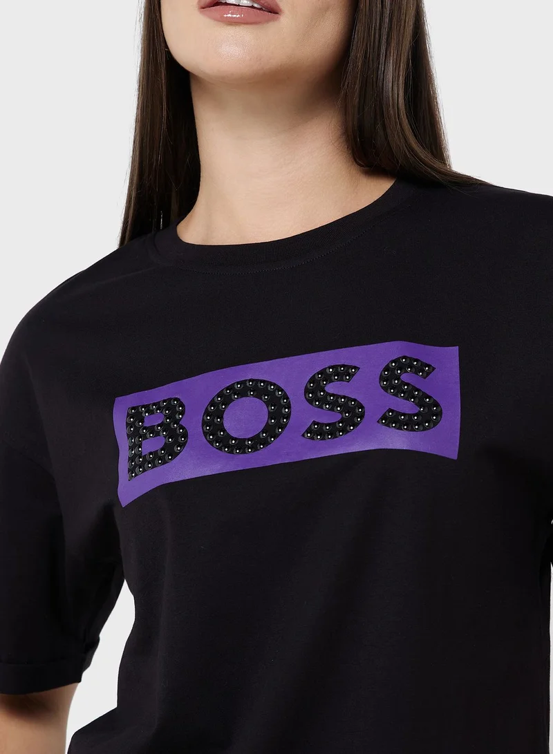 BOSS Crew Neck Logo T-Shirt