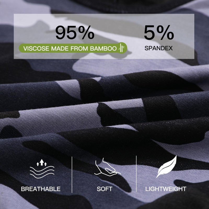 HAVVIS Men's Performance Underwear Boxer Briefs Soft Comfortable Bamboo Viscose Underwear for Men Multipack (as1, alpha, l, regular, regular, Boxer Briefs : B03-6 Pack) - Image 5
