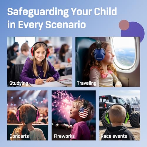 Vanderfields Kids Ear Protection - Age 3-16 - 26dB - Noise Canceling Headphones - Ear Muffs for Children - Earmuffs for Autism, Boys & Girls - Image 5