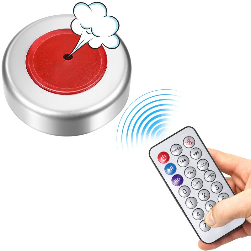 Zomiboo Fart Machine Remote Noise Maker Funny Gag Sound Machine Infrared Controlled Farting Toys Practical Joke Toys Prank Game Prop for Party, Performance(Round) - Image 1