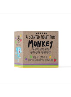 IMPRESA 4Pack Fruit Scented Monkey Push Pop Sensory Toys for Kids  Adults to Help Reduce Anxiety  Scented Pop it Fidget Toy Promotes Improved Focus  Bubble Toys Make a Satisfying Pop Sound - pzsku/Z345C8D306E18F2F39934Z/45/_/1729416193/8e09610a-67b9-4ee3-922f-4687eb47106c