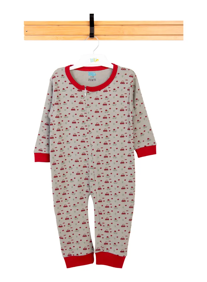 Babies Basic 100% Cotton Printed Long Sleeves Jumpsuit/Romper/Sleepsuit For Babies