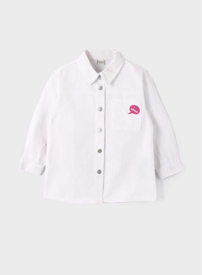 LC WAIKIKI K-Pop Printed Long Sleeve Girls' Shirt - Image 1