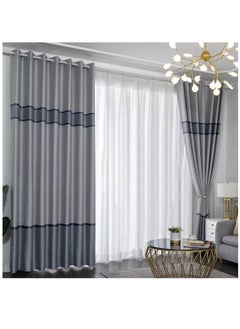 GOLDEN MILLION Grommet Blackout Window Curtains Noise Reduction Window Drapes Thermal Insulated Darkening Curtains 1 Panel  - Image 1