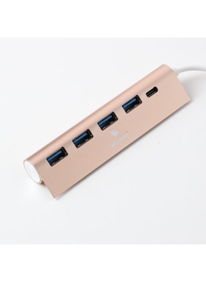 USB HUB T-3608 (5 PORT HUB) 1*USB 3.0/3*USB 2.0/1*USB-C - Image 2