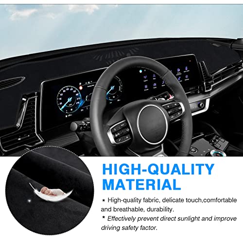 Autorder Dashboard Cover Mat for 2023 2024 2025 Kia Sportage Accessories Dash Cover Flannel Dash Mat Sunshade Glare UV Rays Protector - Image 4
