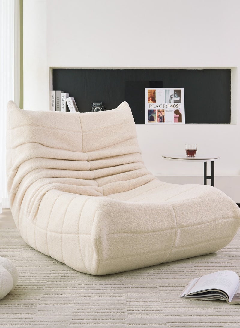 Crest J Comfortable low-floor seating chair suitable for everyday sitting - WHITE - Image 1