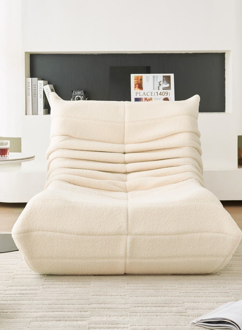 Crest J Comfortable low-floor seating chair suitable for everyday sitting - WHITE - Image 2