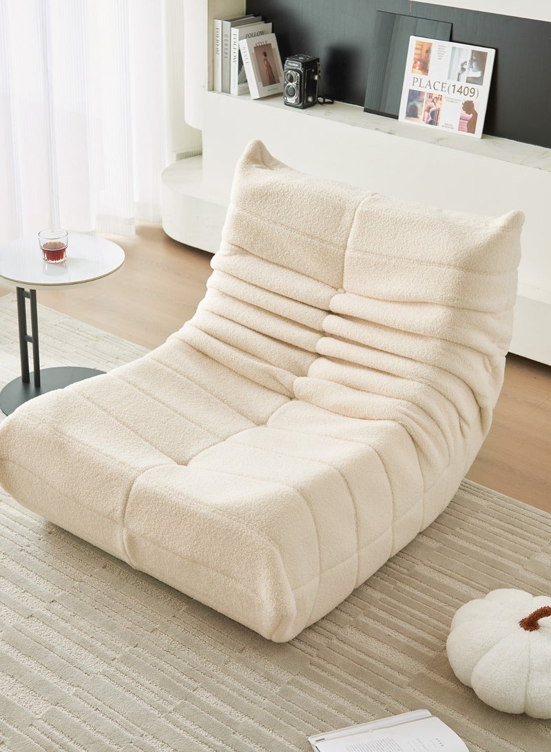 Crest J Comfortable low-floor seating chair suitable for everyday sitting - WHITE - Image 3