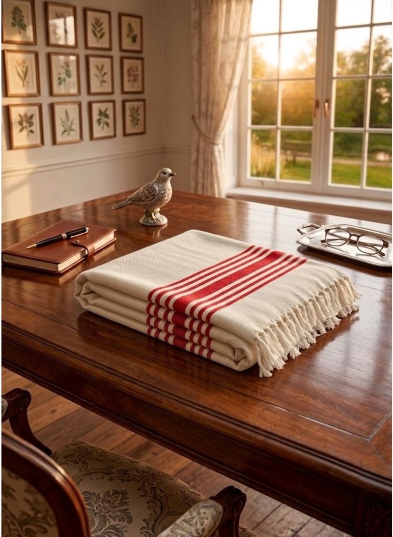 sofa cover ,flat , cotton 100% , 100*180, Durable & Easy to Clean ,Elegant design for home décor - Image 1