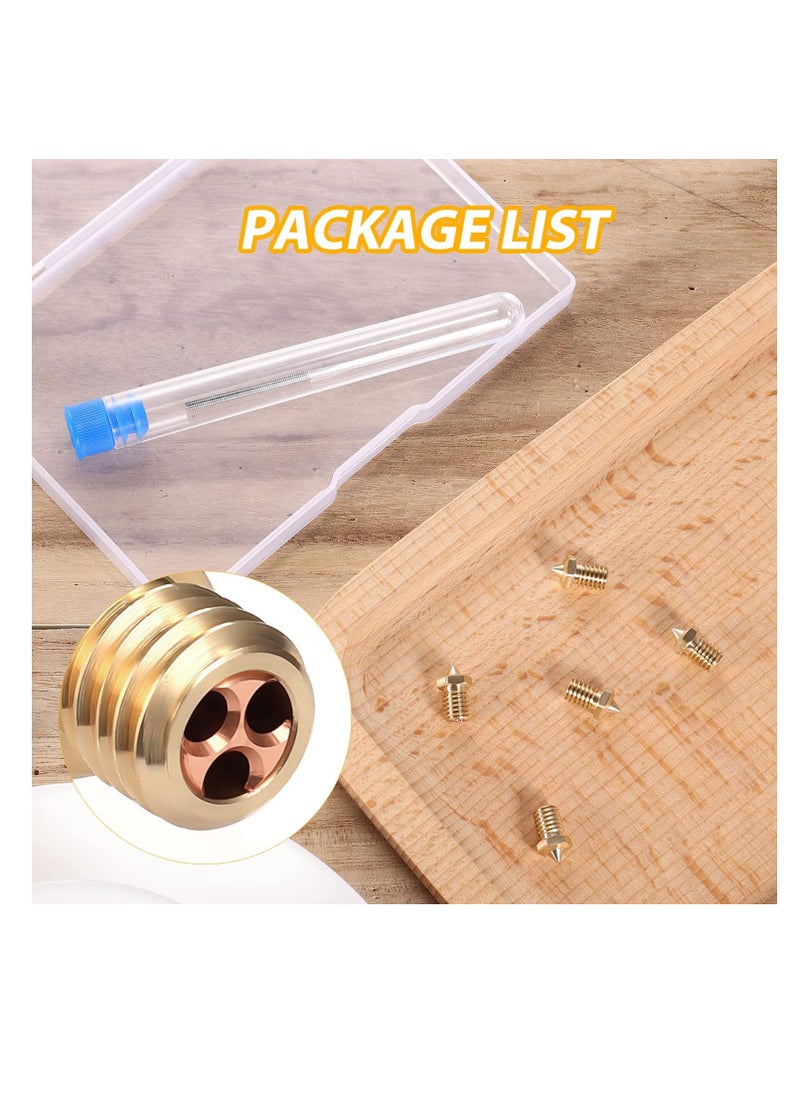 KASTWAVE 3D Printer Nozzles Extruder Nozzles for V5 V6 0.4mm for 1.75mm Filament Printer High FlowContains 5pcs Copper Nozzle with 2pcs Steel Needle Packed Storage Box 3D Printer Parts  - Image 3