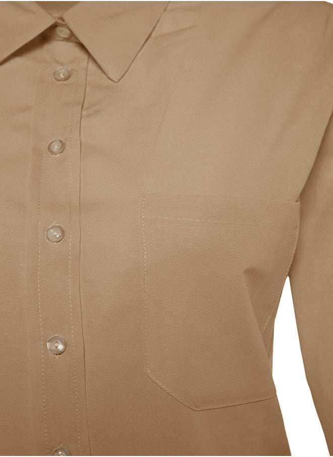 trendyol - Shirt - Brown - Oversize - Image 1