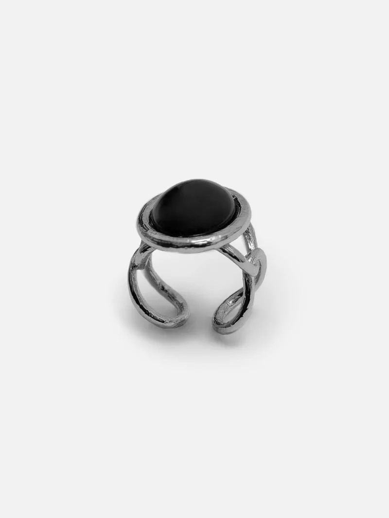Lichi  Ring with contrasting oval inlay for Women | Best Price UAE