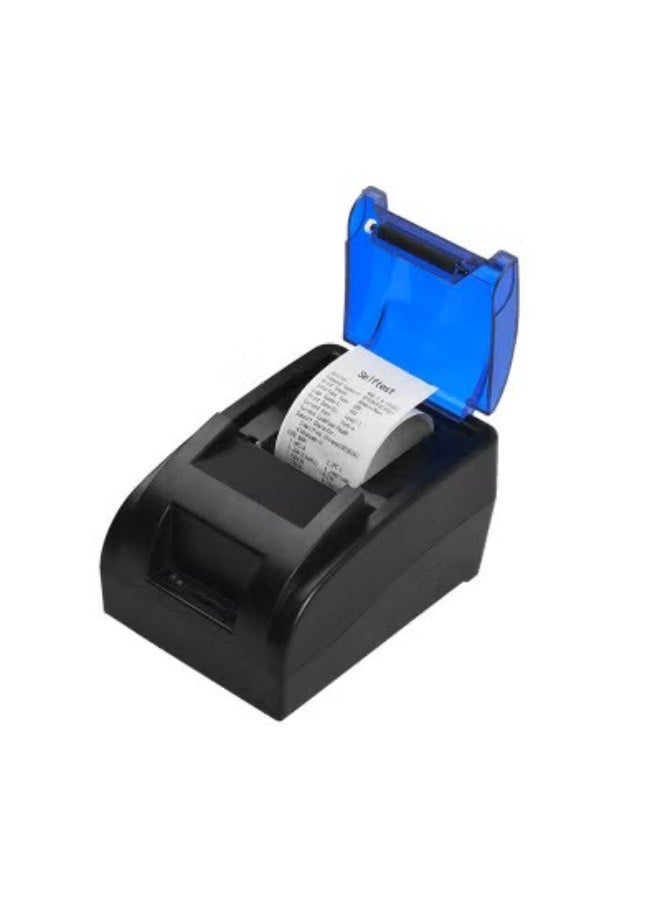 طابعة إيصالات حرارية محمولة لاسلكية بلوتوث USB مع واجهة إيثرنت مع قاطع تلقائي 5.8 سم سوداء - Image 4