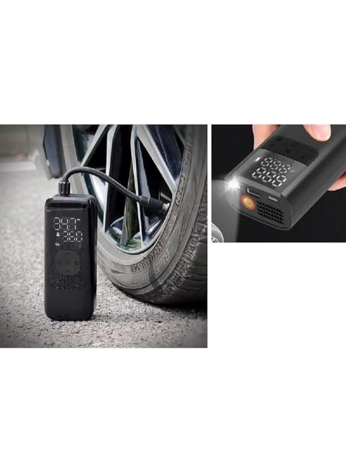 كومبريسور هواء ديجيتال محمول – نفخ الإطارات بضغط 150 PSI للطوارئ - Image 2