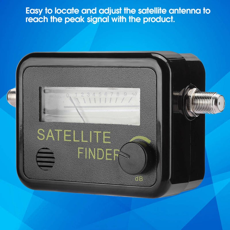 9501 Sensitive Satellite Finder Signal Strength Meter Black with Digital Screen - Image 5