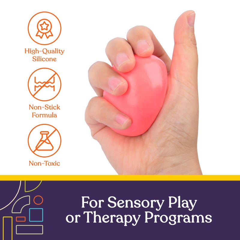 Special Supplies عجينة العلاج الخاصة للأطفال والبالغين - مجموعة أدوات العلاج بالضغط اليدوي، مجموعة من 6 قوى، 3 أونصات من كل عجينة - Image 3