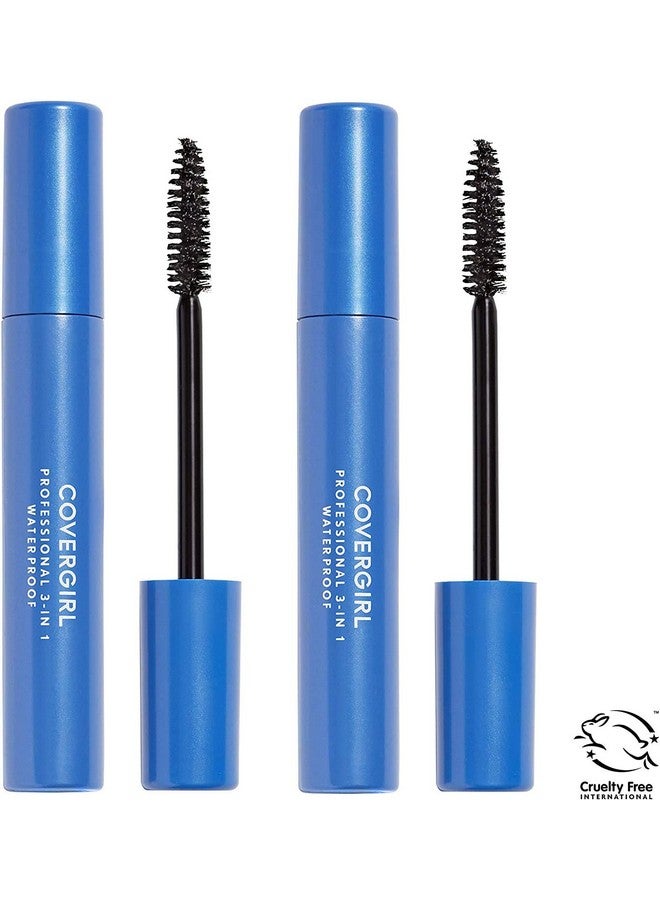 كفر جيرل ماسكارا كوفر جيرل الاحترافية متعددة الاستخدامات ومقاومة للماء، لون أسود داكن 225، عبوة من قطعتين - Image 2