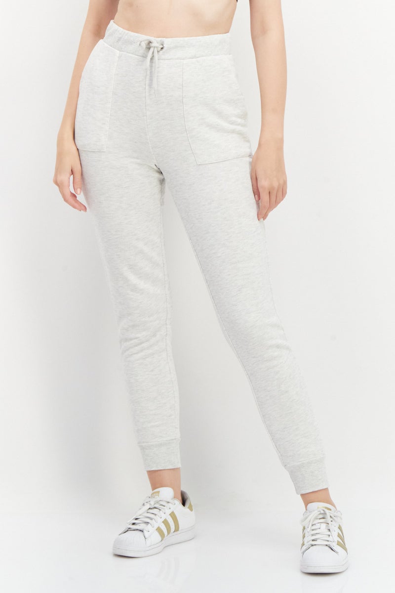 NA-KD Women Regular Fit Solid Jogger Pant, Grey - Image 1