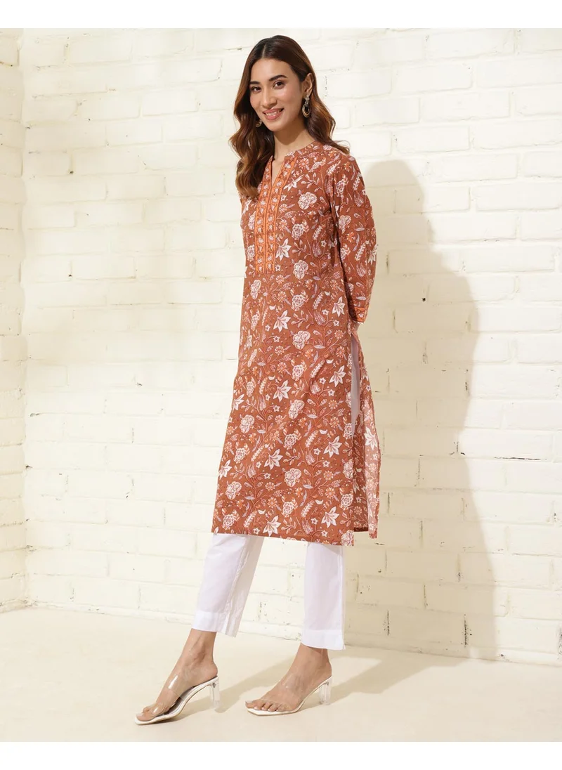 Fabindia Printed Dupatta & Kurta Set