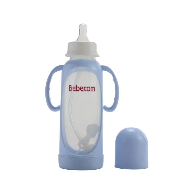 Bebecom Standard PC Automatic feeding Bottle With Blue Color, Capacity - 250 ml - Image 1
