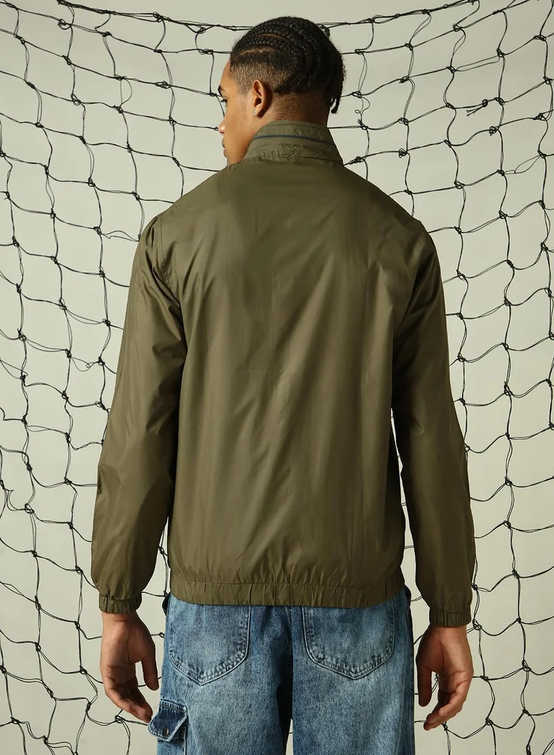 هوبرهولمي جاكيت رجالي أخضر بوليستر مقاس كبير