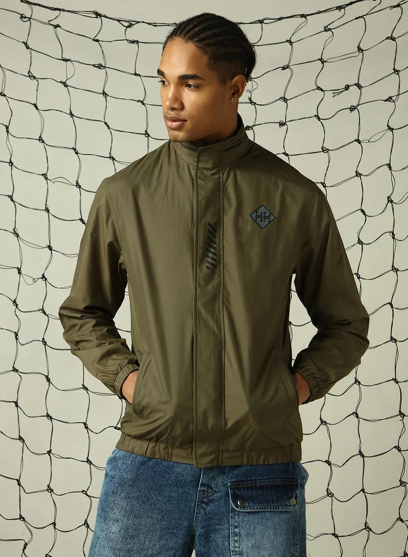 هوبرهولمي جاكيت رجالي أخضر بوليستر مقاس كبير