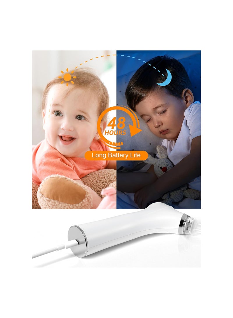 SOLARAE 1PCS Automatic Nose Cleaner with Silicone Nose Tips & 3 Levels of Suction & Music Soothing Function Rechargeable Portable - Image 4