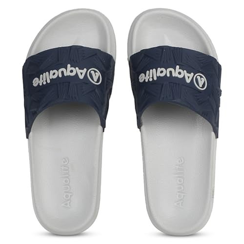 Aqualite NEO-266 Men Slide Slippers with Comfotable Sole Slip-On Flat Flip Flops, Sliders, Chappal & Comfort Insole Slipper for Men - Image 1