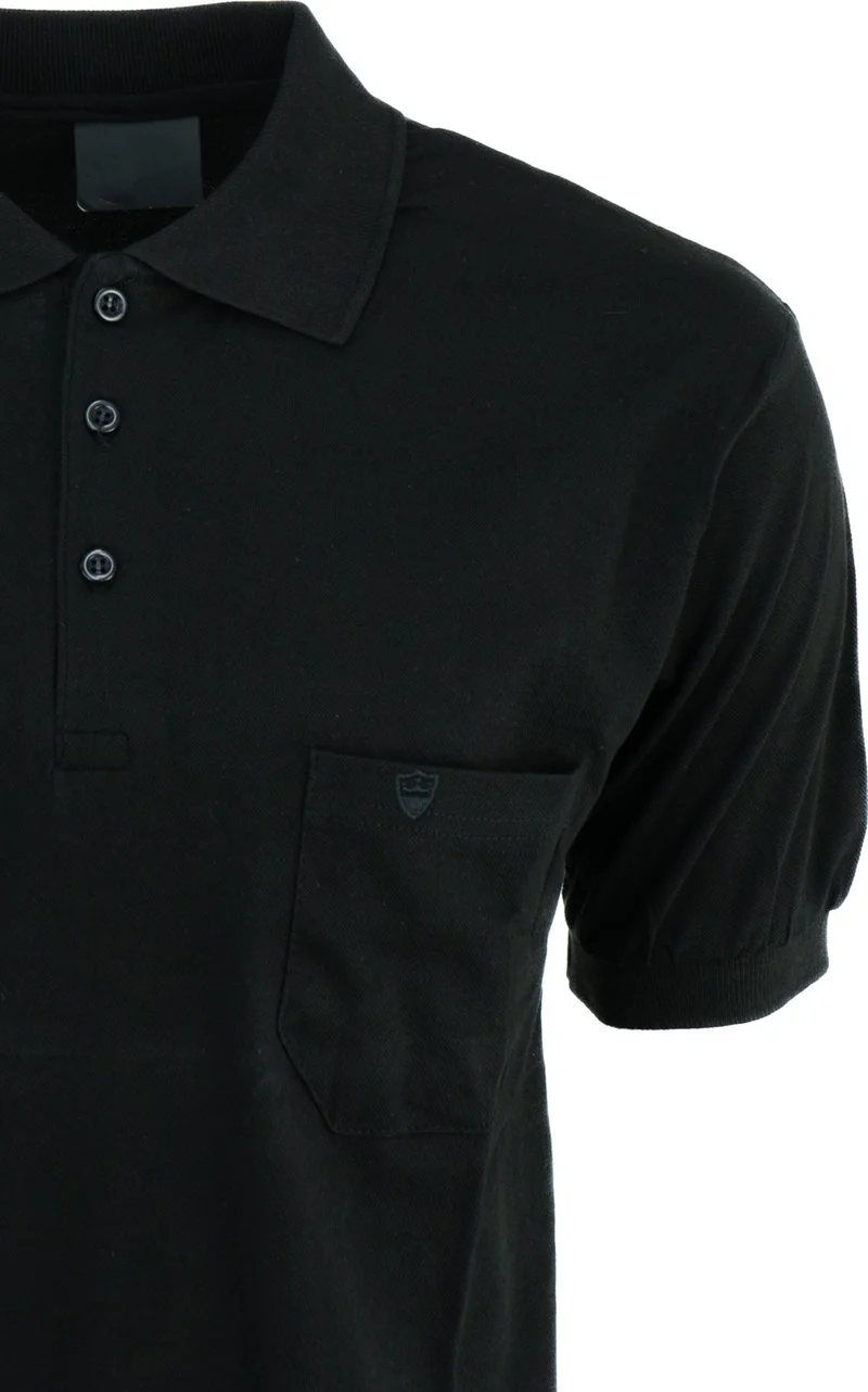 اوبلاند Men's Polo Collar Pocket Short Sleeve Hilfiger Model Normal Cut Cotton Lakos Fabric T-Shirt