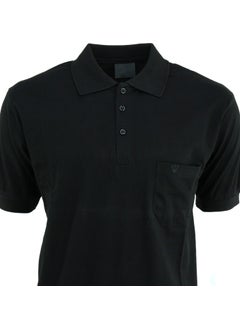 Oppland Men's Polo Collar Pocket Short Sleeve Hilfiger Model Normal Cut Cotton Lakos Fabric T-Shirt  - Image 2