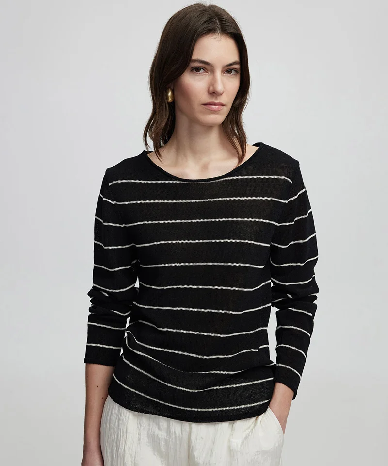 ابيكول Striped Knit Sweater