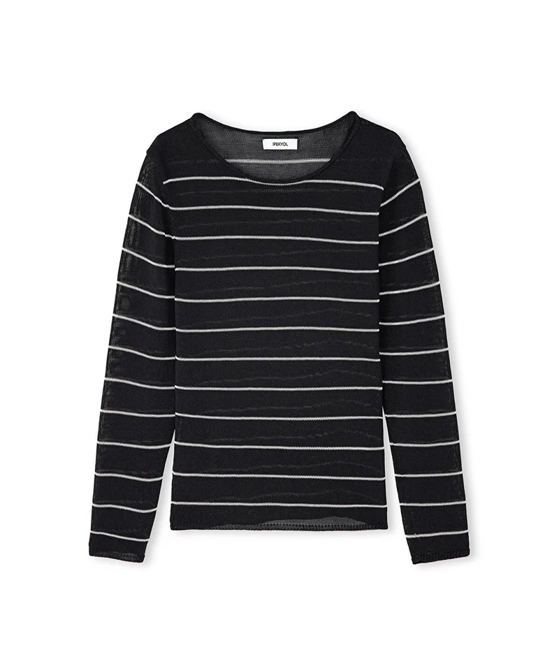 Ipekyol  Striped Knit Sweater for Women | Best Price UAE