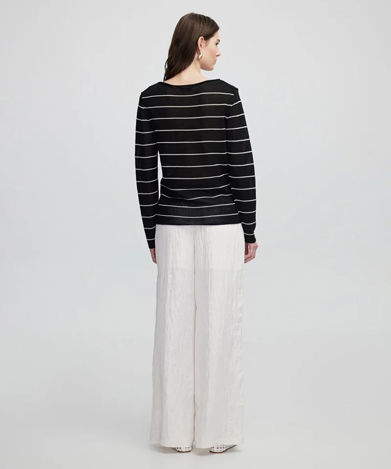 Ipekyol  Striped Knit Sweater for Women | Best Price UAE