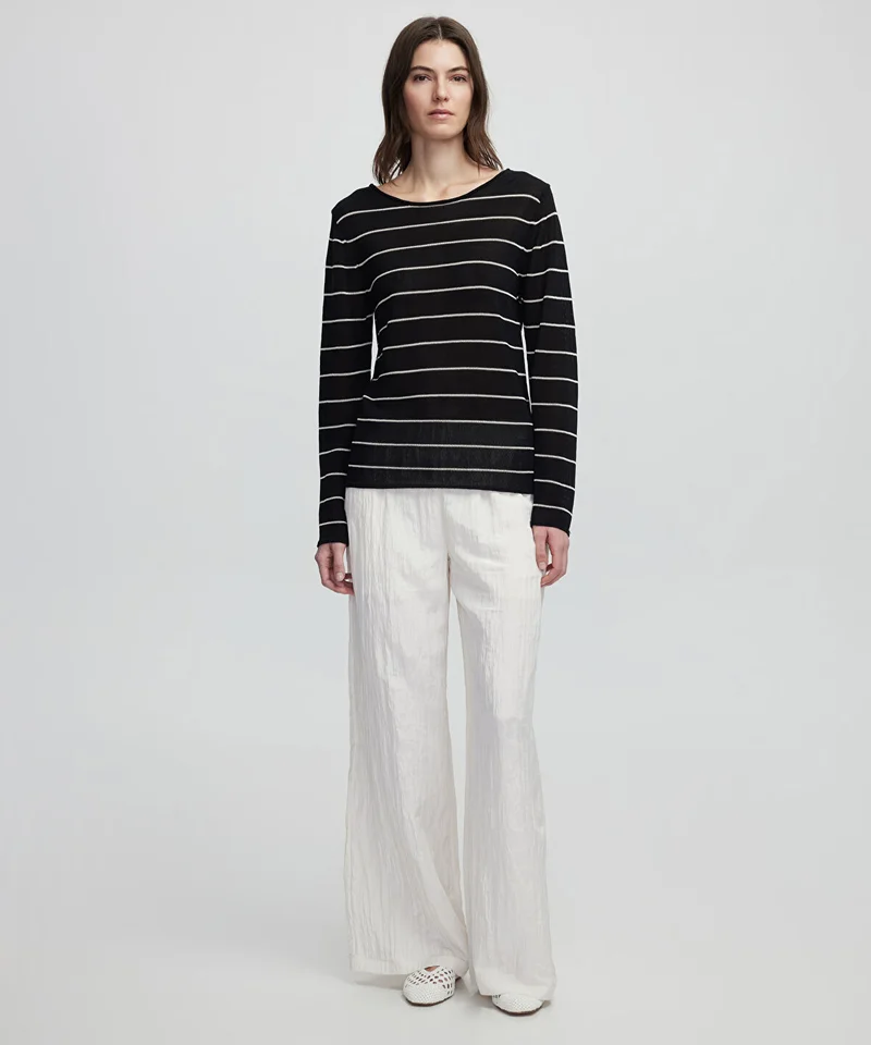 ابيكول Striped Knit Sweater