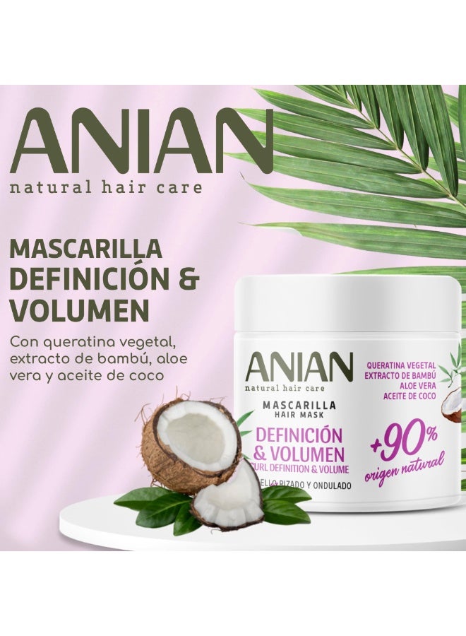 انيان قناع الكيراتين النباتي من أنيان لتعريف وتكثيف الشعر 350 مل - Image 1