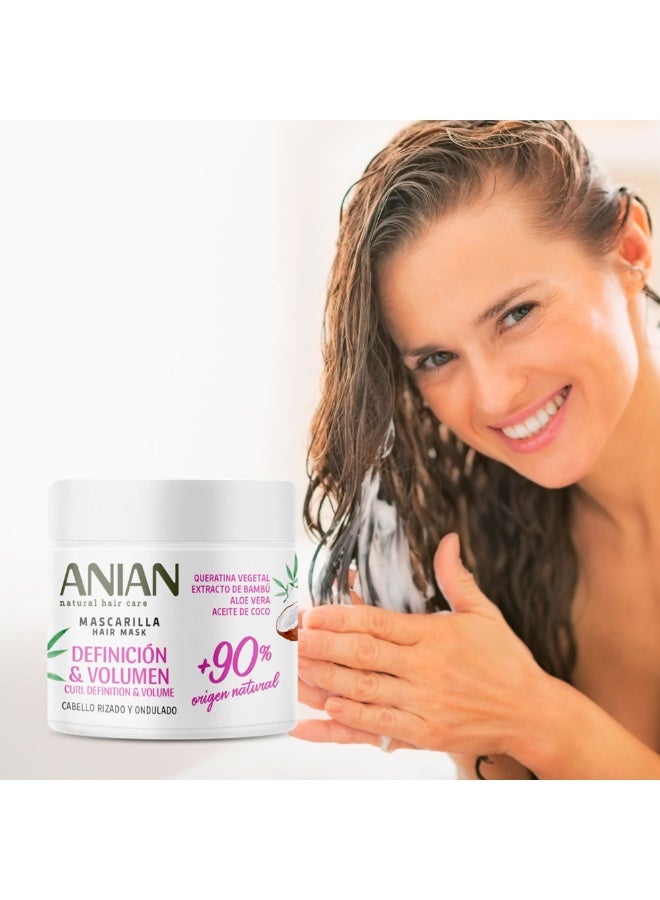 انيان قناع الكيراتين النباتي من أنيان لتعريف وتكثيف الشعر 350 مل - Image 3