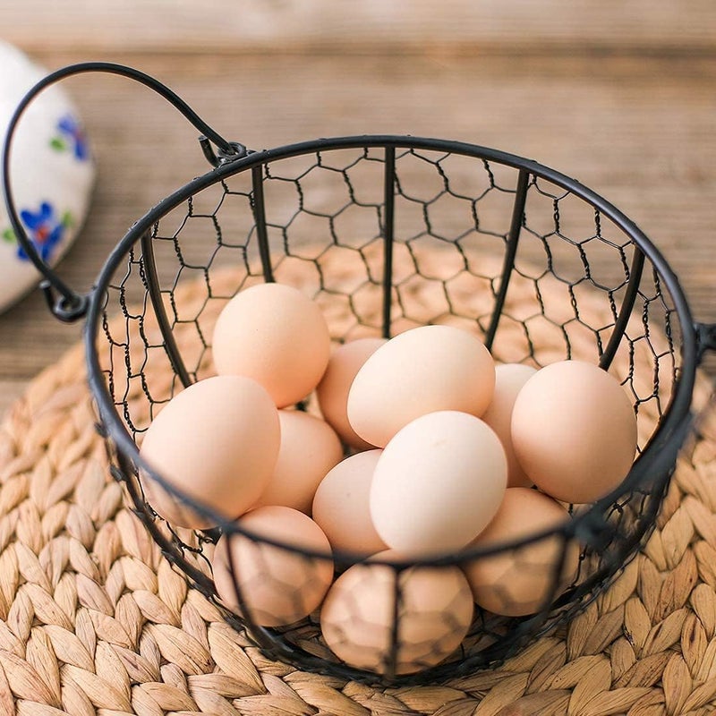 oskas Farmhouse Style Egg Storage Basket/Decorative Kitchen Storage Baskets - Image 5
