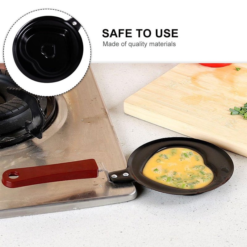 Mini Heart and Star Shape Pancake Pan Nonstick Omelette Pan for Stovetop - Image 4