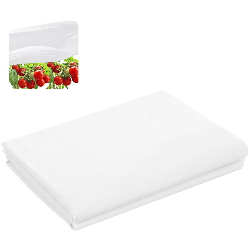 DECOHS 15 x 10 Ft Plant Sun Protection Cloth, Garden Plant Shade Cloth, Non-Woven White Light Refraction Sunshade Cloth for Protecting Plants Vegetable Rows from Direct Sunlight - Image 1