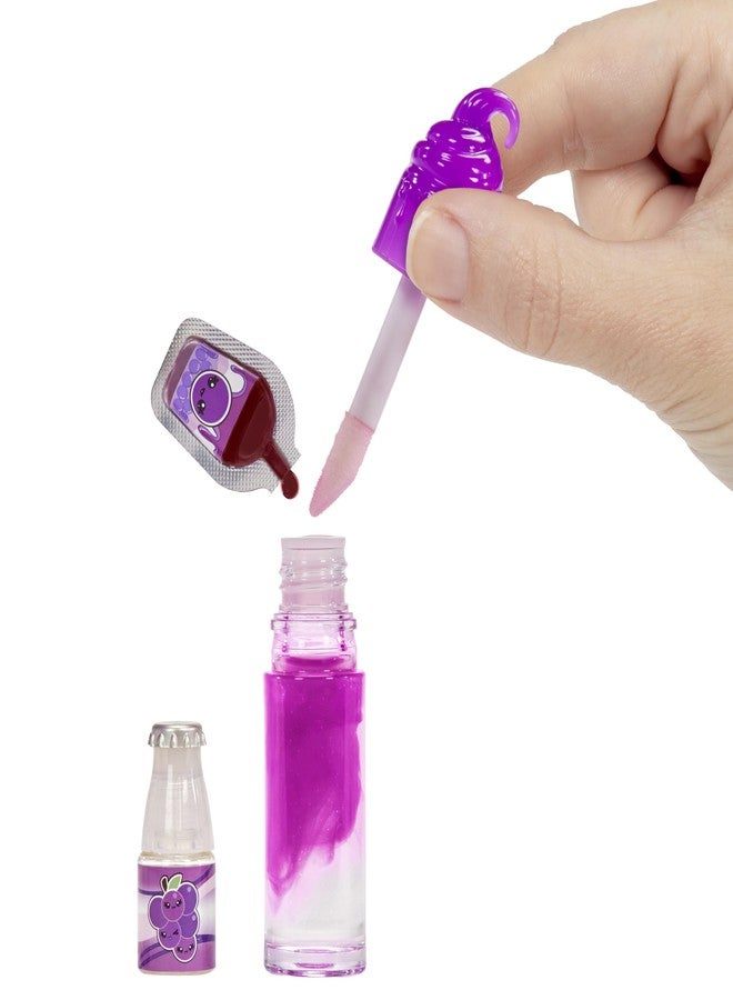 YUMMILAND Lipgloss Doll - Greta Grape - Scented Doll with DIY Lip Gloss Kit - Suitable for Girls and Boys Over 4 Years Old - Image 3