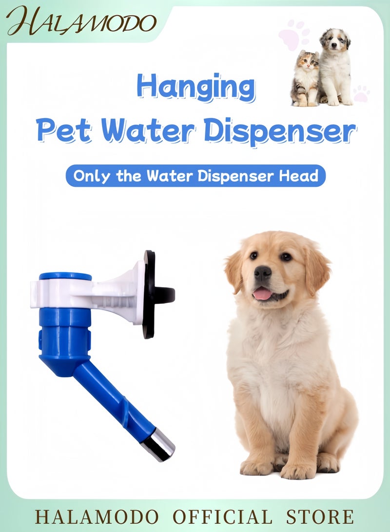 Halamodo No-Drip Pet Water Dispenser Plastic Kennel Wall-Mounted Water Bottle Adjustable Drinking Feeder for Dogs Cats and Small Animals - Image 1