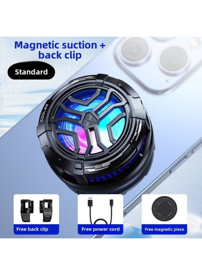 24 Semiconductor Refrigeration Magnetic Mobile Phone Radiator Three-speed Adjustment Detachable Back Clip Game Live Universal-Color:F26 Basic  - Image 1