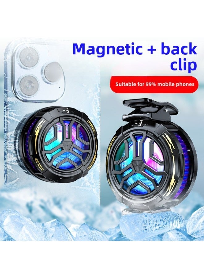 24 Semiconductor Refrigeration Magnetic Mobile Phone Radiator Three-speed Adjustment Detachable Back Clip Game Live Universal-Color:F26 Basic  - Image 2