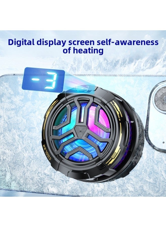 24 Semiconductor Refrigeration Magnetic Mobile Phone Radiator Three-speed Adjustment Detachable Back Clip Game Live Universal-Color:F26 Basic  - Image 5
