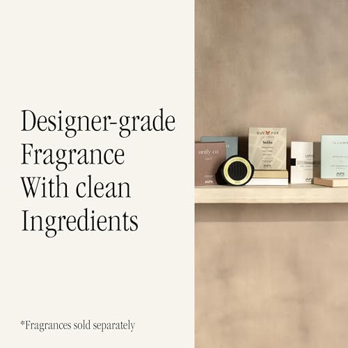 Pura بورا كار برو - جهاز توزيع عطر ذكي محمول - توزيع عطر قابل لإعادة الشحن وبدون سلك لرحلات السيارة - موزع عطر ذكي محمول - بدء وإيقاف تلقائي مع مستشعر تسارع للكشف عن الحركة - Image 4