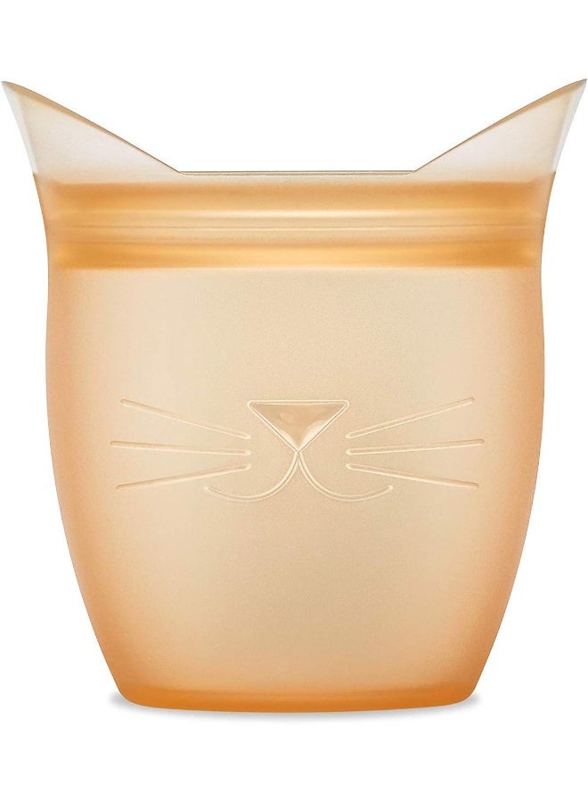 Zip Top (Cat) - 100% Platinum Silicone Baby Snack Container - Image 1