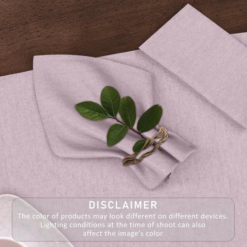 Ruvanti Cloth Napkins Set of 6 18x18 Reusable Napkins Cloth Washable Soft  Durable Table Napkins Polycotton Chambray Dinner Napkins for Parties Christmas Thanksgiving Weddings  Mauve - Image 5