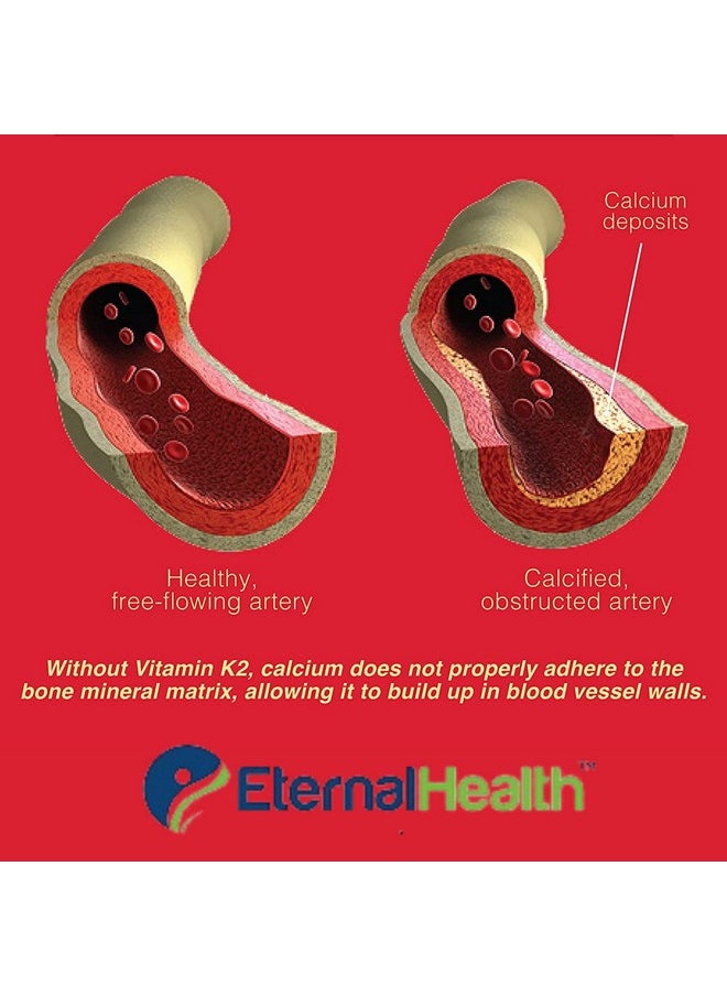EternalHealth Vitamin K2 As Mk-7, High Potency Form Of K2-180 Vegetable Capsules  - Image 4