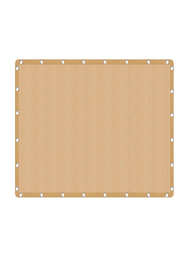 VICLLAX 90% Shade Fabric Sun Shade Cloth with Reinforced Grommets, Outdoor Sun Screen Fabric for Outdoor Patio Garden Pergola Cover Canopy 10x14 FT, Wheat - Image 1